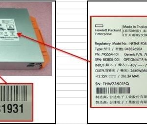 HP 6X 2650W Platinum Hot-Plug FIO Pw - Image 1