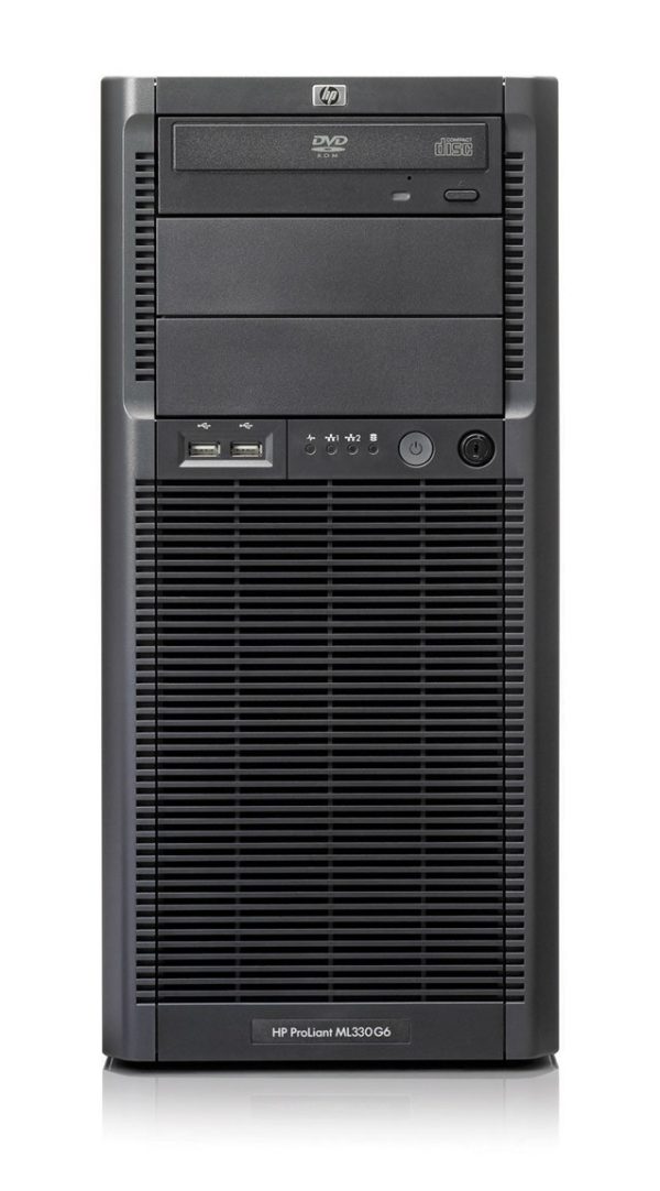 HP ProLiant ML330 G6 tower server, front view
