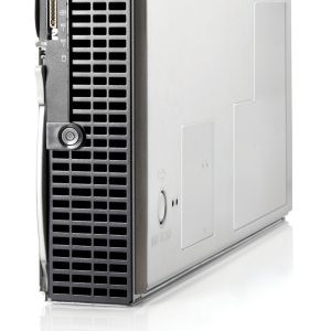 HP ProLiant BL495c G5 server blade, front and side view