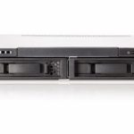 HP ProLiant DL120 G7 rack server with four large form factor bays, front view