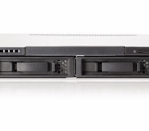 HP ProLiant DL120 G7 rack server with four large form factor bays, front view