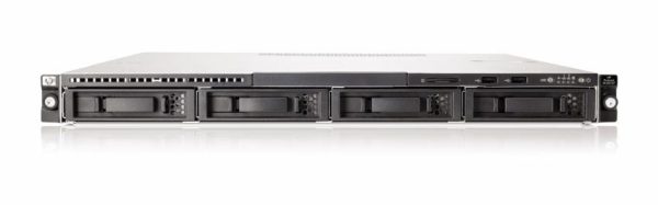 HP ProLiant DL120 G7 rack server with four large form factor bays, front view