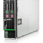HP ProLiant BL420c Gen8 server blade, front and side view
