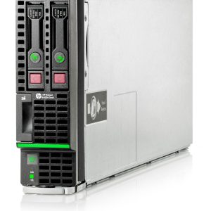 HP ProLiant BL420c Gen8 server blade, front and side view