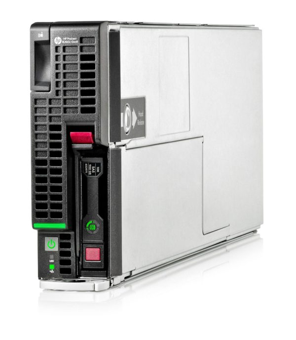 HPE_PH_002955_HP_ProLiant_BL465c_Gen8_Server_Blade HP ProLiant BL465c Gen8 server blade, front and side view