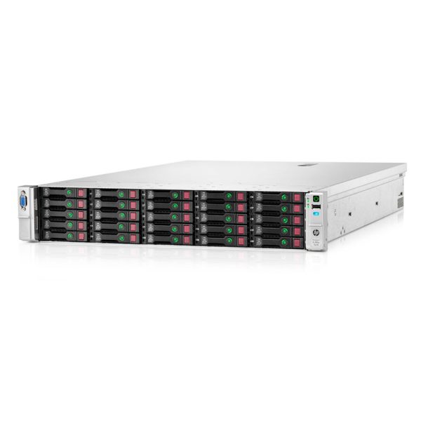 HPE ProLiant DL380p Gen8 25 SFF — representative photo; capacity and configuration may vary