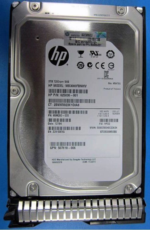 Hard Drive Tray For Gen8 — representative photo; capacity and configuration may vary