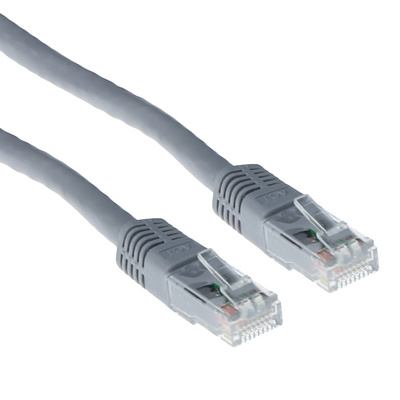 grey Cat5e RJ45 patch cable — representative photo; capacity and configuration may vary