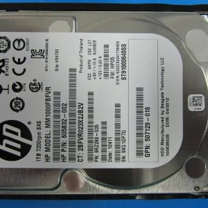 HPE 1TB SAS 6Gb/s SFF (2.5-inch) 7.2K Midline Hard Drive - Image 1