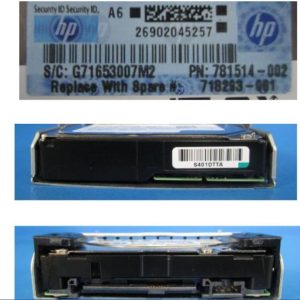 HPE HDD SAS SFF Unspecified carrier — representative photo; capacity and configuration may vary