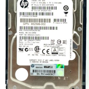 HPE 146GB SAS 6Gb/s SFF (2.5-inch) 15K Enterprise Hard Drive - Image 1