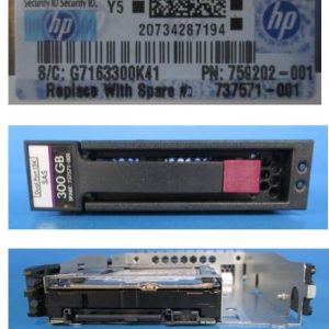 HPE 300GB SAS 12Gb/s LFF (3.5-inch) 15K Enterprise Hard Drive – 737390-B21 - Image 1