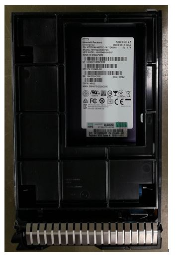 HPE SSD SATA LFF Unspecified carrier — representative photo; capacity and configuration may vary