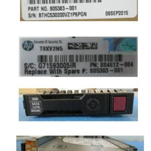 HPE 1.6TB SATA 6Gb/s SFF (2.5-inch) Mixed Use SSD – 805383-001 - Image 1
