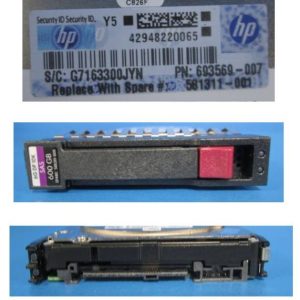 HPE 600GB SAS 6Gb/s SFF (2.5-inch) 10K Enterprise Dual Port Hard Drive - Image 1