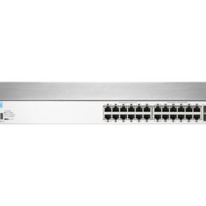 HPE/Aruba rack switch — representative photo; capacity and configuration may vary