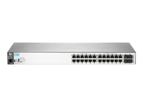HPE/Aruba rack switch — representative photo; capacity and configuration may vary