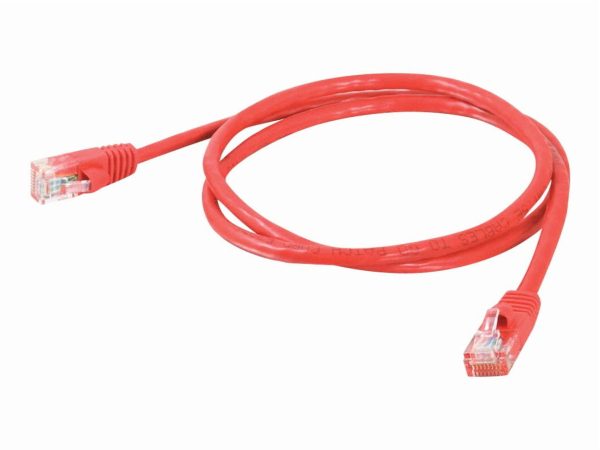 AJ835A__23529.1398187723.500.750 red Cat5e RJ45 patch cable — representative photo; capacity and configuration may vary