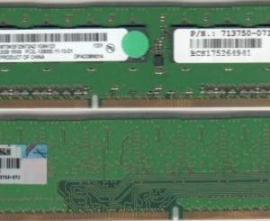 HPE DDR3 UDIMM — representative photo; capacity and configuration may vary