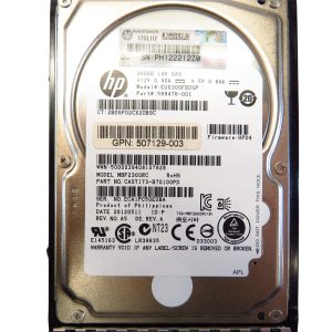 HPE 300GB SAS 6Gb/s SFF (2.5-inch) 10K Enterprise Dual Port Hard Drive – 507127-B21 - Image 1