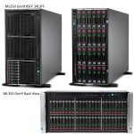 HPE ProLiant ML350 Gen9 2xE5-2630v4 2P 32GB-R P440ar 8 SFF 2x800W Power Supply Performance Es Rack Server — representative photo