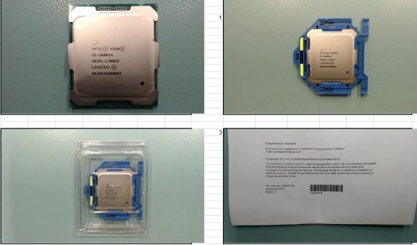 Intel Xeon E5-2609v4 FIO Processor Kit for HPE ProLiant ML110 Gen9 Intel Xeon E5-2609v4 FIO Processor Kit for HPE ProLiant ML110 Gen9 — representative photo