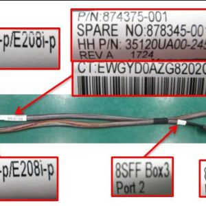 HPE DL180 Gen10 SFF Box3 to -A Cable
