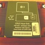 HP SL250s Gen8 Cpu2 Heatsink
