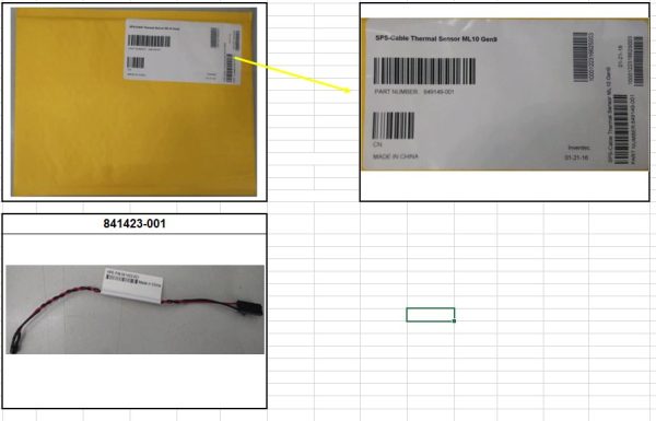 HPE ML10 Gen9 Thermal Sensor Cable
