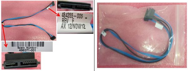 HPE DL380 Gen6/Gen7 25In to Rt ODD Cable